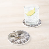 OWL ZANDSTEEN ONDERZETTER (Zijkant)