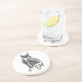 Owl Zandsteen Onderzetter (Zijkant)