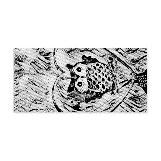 Owl Zelfinktende Stempel (Design)