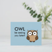 Owl, zie je. briefkaart (Staand voorkant)