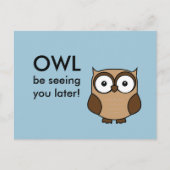 Owl, zie je. briefkaart (Voorkant)