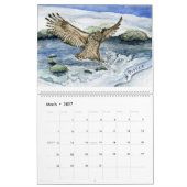 Owl zodiac fantasy waterverven kalender (Mar 2027)