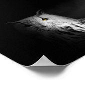 Owl, zwart-wit, foto poster (Hoek)