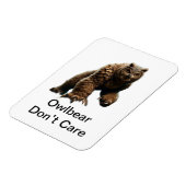 Owlbear Don't Care Magnet Magneet (Linkerzijde)