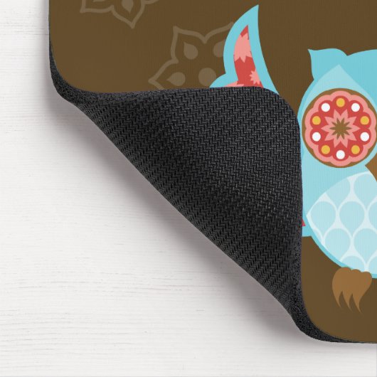 OwlBoheme Blu Mousepad Muismat (Hoek)