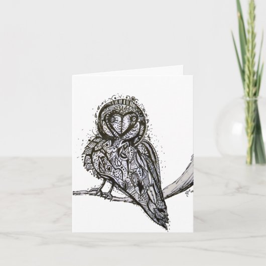 Owlfully Leuke Notecard Kaart (Voorkant)