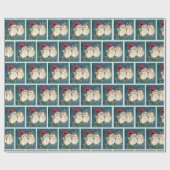 Owliday Kerstmis Cadeaupapier (Vlak)