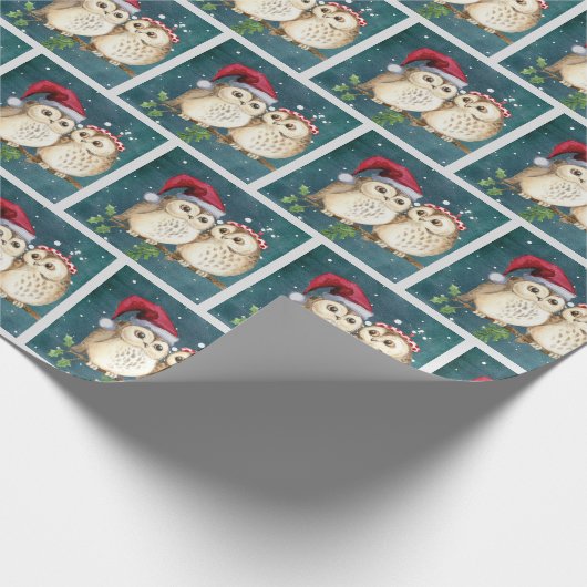 Owliday Kerstmis Cadeaupapier (Hoek)