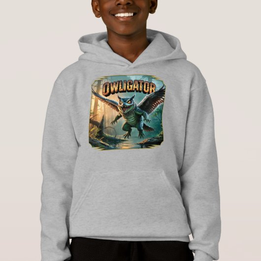 Owligator Illustratie – Uil Alligator Grappig Eng (Voorkant)