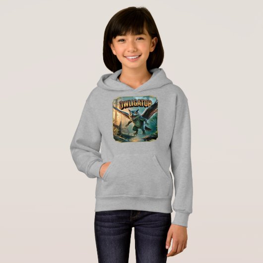 Owligator Illustration – Owl Alligator Funny Scary (Voorkant volledig)