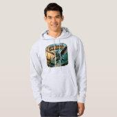 Owligator Illustration – Owl Alligator Funny Scary Hoodie (Voorkant volledig)