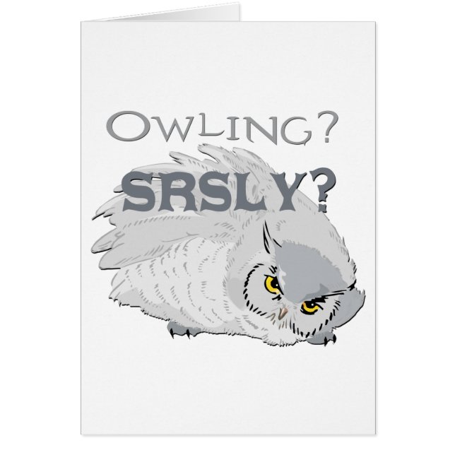 Owling serieus (Voorkant)