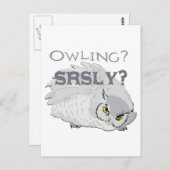 Owling serieus briefkaart (Voorkant / Achterkant)