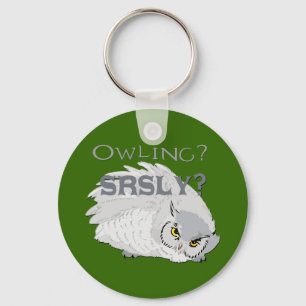 Owling serieus sleutelhanger