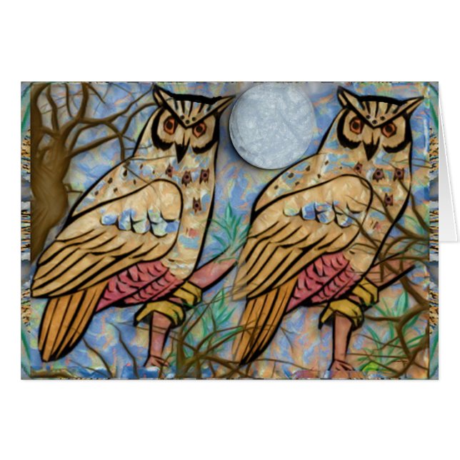 Owls2 Card (Voorkant Horizontaal)