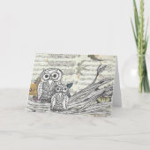 Owls 22 Greetings Card Kaart (Achterkant)