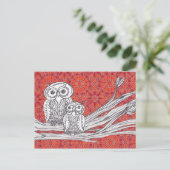 Owls 41 Postcard Briefkaart (Staand voorkant)