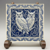 Owls Arts & Crafts Wall Decor Tegeltje