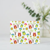 Owls Design Briefkaart (Staand voorkant)