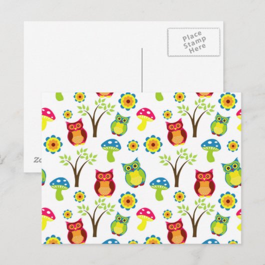 Owls Design Briefkaart (Voorkant / Achterkant)