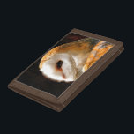 OWLS DRIEVOUD PORTEMONNEE<br><div class="desc">Een mooie zachte artistieke waterverf van een Barn Owl.</div>