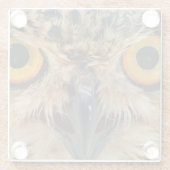 Owls Eyes Glazen Onderzetter (Achterkant)