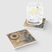 Owls Eyes Stenen Onderzetter (Zijkant)