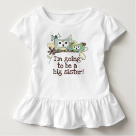 Owls Future Big Sister Kinder Shirts