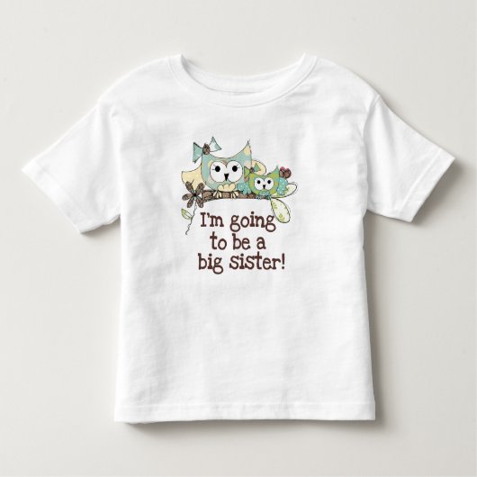 Owls Future Big Sister Kinder Shirts (Voorkant)