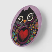 Owl's Hatch Wall Clock Ronde Klok (Hoek)