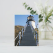 Owl's Head Lighthouse Rockland Maine Briefkaart (Staand voorkant)
