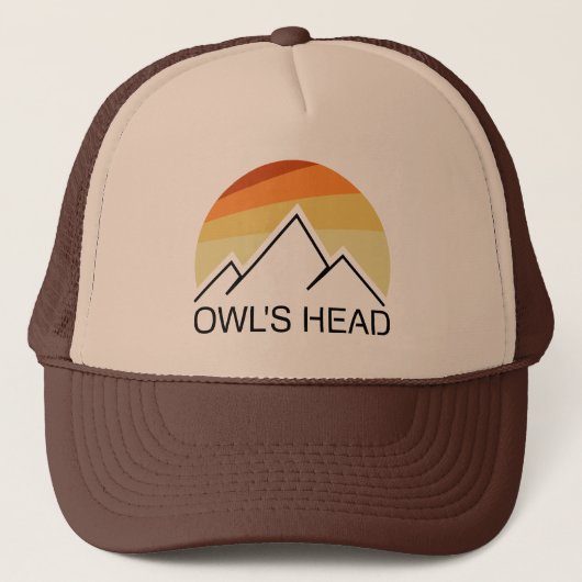 Owl's Head New Hampshire Retro Trucker Pet (Voorkant)