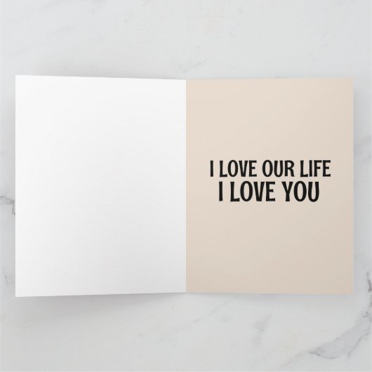 OWLS - IK HOU VAN U - ROMANTISCH WENSKAART KAART (Binnen)