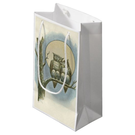  owls illustratie klein cadeauzakje (Voorkant Gekanteld)