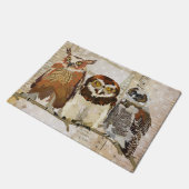 OWLS IN EEN ROW-deurmat Deurmat (Schuin)
