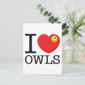 Owls Love Briefkaart (Staand voorkant)