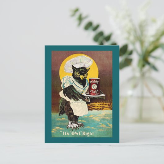 Owl's Magic Yeast Briefkaart (Staand voorkant)