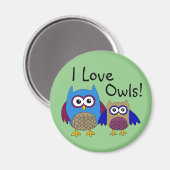Owls magnet (Voorkant / Achterkant)