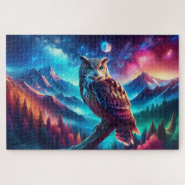 Owl's Nachtwacht, Bergketen, Waakzame Uil Legpuzzel