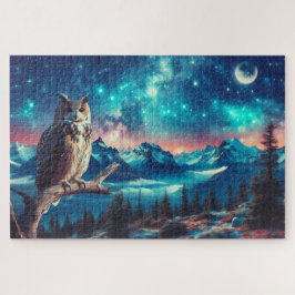 Owl's Nachtwacht, Bergketen, Waakzame Uil Legpuzzel