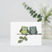 Owls Nest Briefkaart (Staand voorkant)