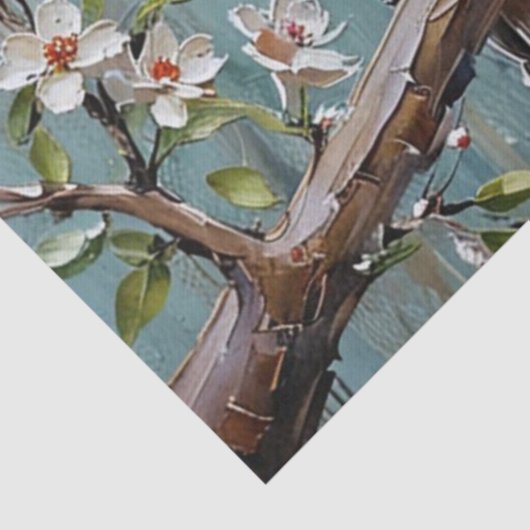 Owls on a Branch Tissuepapier (Detail)