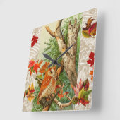 OWLS ONDER DALLEN IN WOODLAND VIERKANTE KLOK (Hoek)