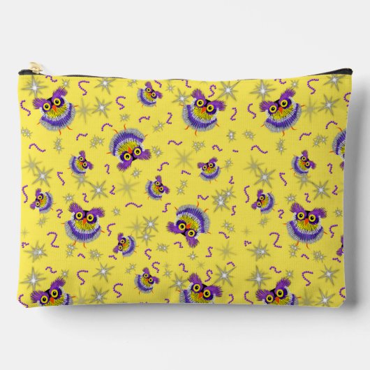 Owls patroon accessoire pouch etui (Voorkant)