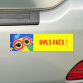 Owls Rock Bumpersticker (Op auto)