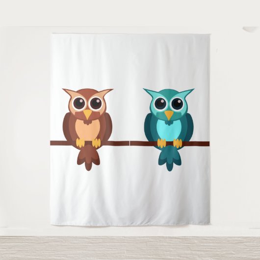 Owls Tapestry Wandkleed (Voorkant)