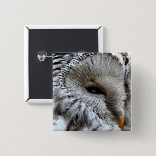 OWLS VIERKANTE BUTTON 5,1 CM (Voorkant /achterkant)