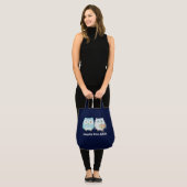 Owls Wedding - Cute Pas getrouwd Bride and Groom Tote Bag (Voorkant (model))