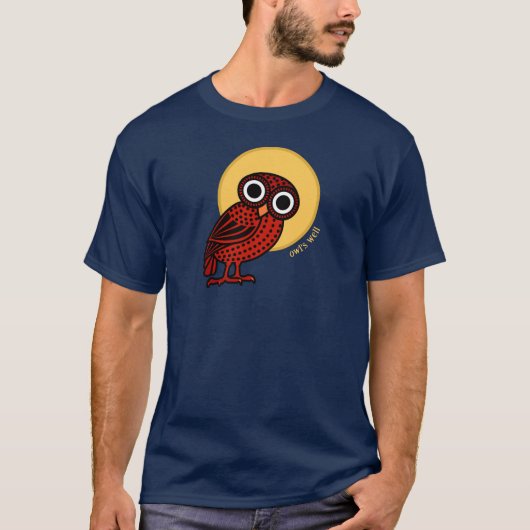 Owl's Well with this Cute Athenian Owl T-shirt (Voorkant)