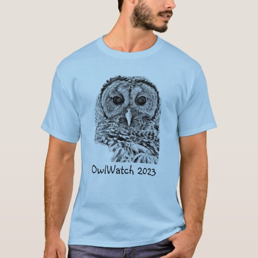 OwlWatch - Barred Owl 2023 (licht) T-shirt (Voorkant)